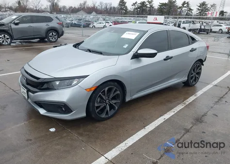 2021 Honda Civic Sport из США, поврежденный, VIN 2HGFC2F87MH519804